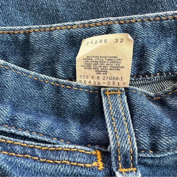 Vintage Levis White Tab High Waist Bareback Western Jeans Womens Made in USA - Picture 8 of 10